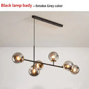 DecorBites™ Glass Ball LED Pendant Light Modern Chandelier for Living Room Decor