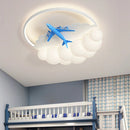 DecorBites™ Kids Cloud Airplane Chandelier Ceiling Light for Children's Bedroom