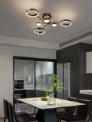 DecorBites™ Gold Plated Luxury Chandelier with Remote Control Crystals for Elegant Living & Bedroom Decor