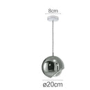 DecorBites™ Gold Chrome Ball Pendant LED Light for Kitchen, Bedroom, Dining Room