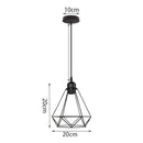 DecorBites™ Industrial Metal Ball Pendant Light for Bedroom Kitchen Island