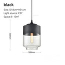 DecorBites™ Glass Wood Chandelier LED Pendant Light Fixture for Living Dining Bedroom