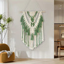 DecorBites™ Green Macrame Tassel Stick Wall Hanging for Home Decoration