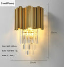 DecorBites™ Golden Luxury LED Crystal Chandelier for Hotel Living Room Ceiling Lighting