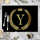 DecorBites™ Kitchen Table Mats Set of 4, 42*32cm, Cotton Linen Coasters for Dining Home Decor