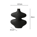 DecorBites™ Geometric Ceramic Vase Set Black White Crafts Home Decor Flower Arrangement