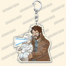 Hot The Boys TV Show Keychains Homelander Billy Butcher Starlight Key Chain Ring for Bag Hero Pendant Keyring Jewelry Fans Gifts