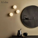 DecorBites™ Golden Glass Ball Wall Lamp Sconces for Modern Home Decoration