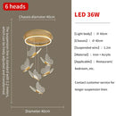 DecorBites™ Gold LED Butterfly Pendant Lights for Home Staircase, Living Room, Bedroom Chandeliers