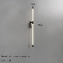 DecorBites™ Acrylic Line LED Wall Lights Dimming Gold Black Metal for Living Room Bedroom