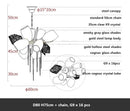 DecorBites™ Gold Steel LED Pendant Lights with Cognac/Gray Glass Shades