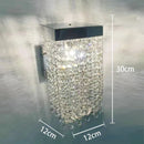 Modern white crystal tassel chandelier dining room hanging lamp