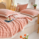 DecorBites™ Cozy Faux Rabbit Fur Throw Blanket for Sofa & Bed, 200X230cm