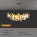 DecorBites™ Crystal LED Chandelier: Luxury Pendant Lamp for Home Decor
