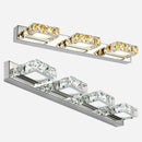 DecorBites™ Crystal LED Mirror Light: Modern Bathroom Wall Sconce Stainless Steel Lighting Fixtures