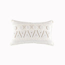 DecorBites™ Cotton Tassels White Cushion Covers 45x45/30x50cm - Square Geometry Pillowcase