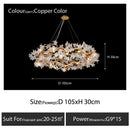 DecorBites™ Crystal Branch Ceiling Chandelier | Indoor Dining Living Room Light Fixture
