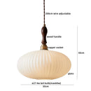 DecorBites™ Clear Glass Pendant Lamp Japanese Style LED Hanging Lights