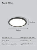 DecorBites™ LED Ceiling Lamp: Modern Minimalist Rectangular Design for Living room, Bedroom, Indoor Lighting