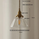 DecorBites™ Amber Glass Ball LED Pendant Light, Modern Nordic Hanging Lamp for Home Decor