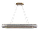 DecorBites™ Crystal Oval Pendant Chandelier for Living Room Bedroom Dining Room Lighting