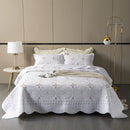 DecorBites™ Gold Embroidery Cotton Bohemia Quilt Set - 3PCS Coverlet & Pillowcase