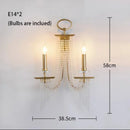 DecorBites™ Crystal Candle Chandelier: Elegant Hanging Lamp for Villa, Dining Room, Bedroom, Living Room