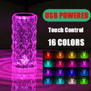 DecorBites™ Crystal LED Night Light, USB Rechargeable Ambient Lamp for Room Decor