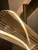 DecorBites™ LED Floor Lamp Minimalist Living Room Bedroom Standing Light Decor Virtual Fixture Acrylic Floor Lights