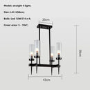 DecorBites™ Gold Metal Glass LED Pendant Lights Chain Hanging Lamp
