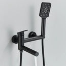 DecorBites™ Black Wall Mount Waterfall Tub Shower System Faucet