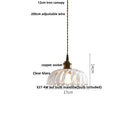 DecorBites™ Green Glass Walnut Wood LED Pendant Light, Nordic Modern Hanging Lamp