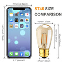 DecorBites™ 1W Dimmable E27 LED Edison Bulb ST45 Amber Glass 10-Pack