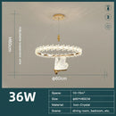 DecorBites™ Crystal LED Chandelier for Home Decor & Luxury Lighting