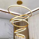 DecorBites™ Crystal Chandelier: Modern Stair Pendant Light for Living Room, Interior Lighting Fixture