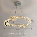 DecorBites™ Crystal LED Pendant Lights Chrome Steel Modern Luxury Fixtures