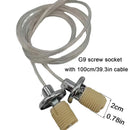 DecorBites™ G9 Ceramic Lamp Thread Holder with Cable Lead - 2PCS