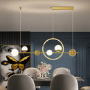 DecorBites™ LED Long Strip Pendant Light: Nordic Minimalist Design for Living Room, Restaurant, Bar