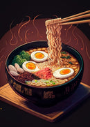 DecorBites™ Japanese Food Neon Posters Canvas Painting for Home Kitchen Decor