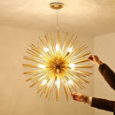 DecorBites™ Geometric Ball Chandelier: Modern LED Lighting for Living Room & Dining Room