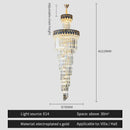 Elegant gold and blue crystal chandelier living room lighting