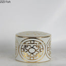 DecorBites™ Gold Geometric Storage Jar Set