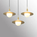 DecorBites™ Glass Ball LED Pendant Light: Modern Moon Design for Stylish Home Decor