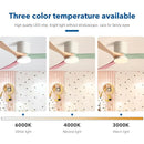 DecorBites™ 46-Inch Modern Black Ceiling Fan Light with Remote Control