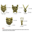 Antique Bronze Colour Animal Head Resin Pendant Office Background Wall Deer Head Wall Hanging Decor Crafts Home Indoor Ornaments