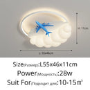 DecorBites™ Kids Cloud Airplane Chandelier Ceiling Light for Children's Bedroom