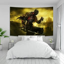 DecorBites™ Dark Souls 3 Tapestry: Gamer Room Decor Psychedelic Background.
