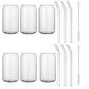 DecorBites™ Glass Drink Cup with Bamboo Lid - High Borosilicate Glass Tea Juice Coffee Mug