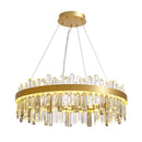 DecorBites™ Crystal Ceiling Chandelier LED Hanging Lamps for Living Room Luxe Décor