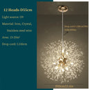 DecorBites™ Dandelion Art Crystal Chandelier: Nordic Modern Luxury for Living Room & Restaurant